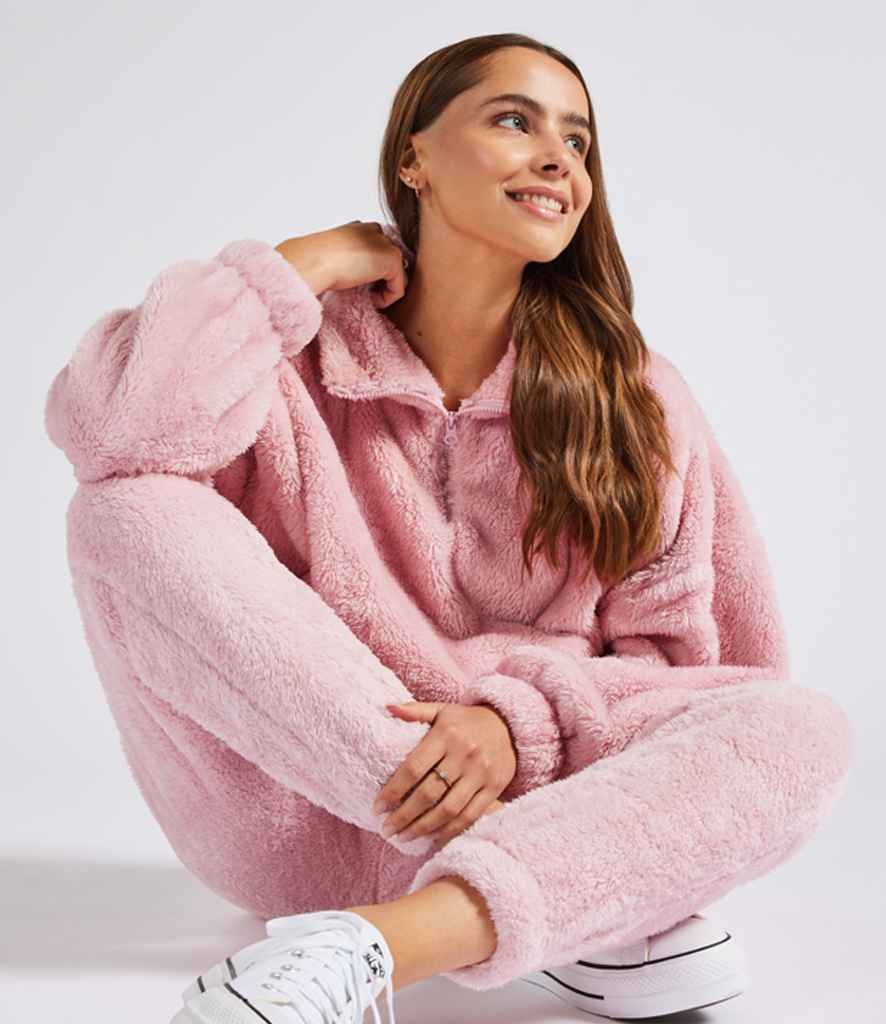 Custom Fluffy Ladies 1/4 Zip Fleece