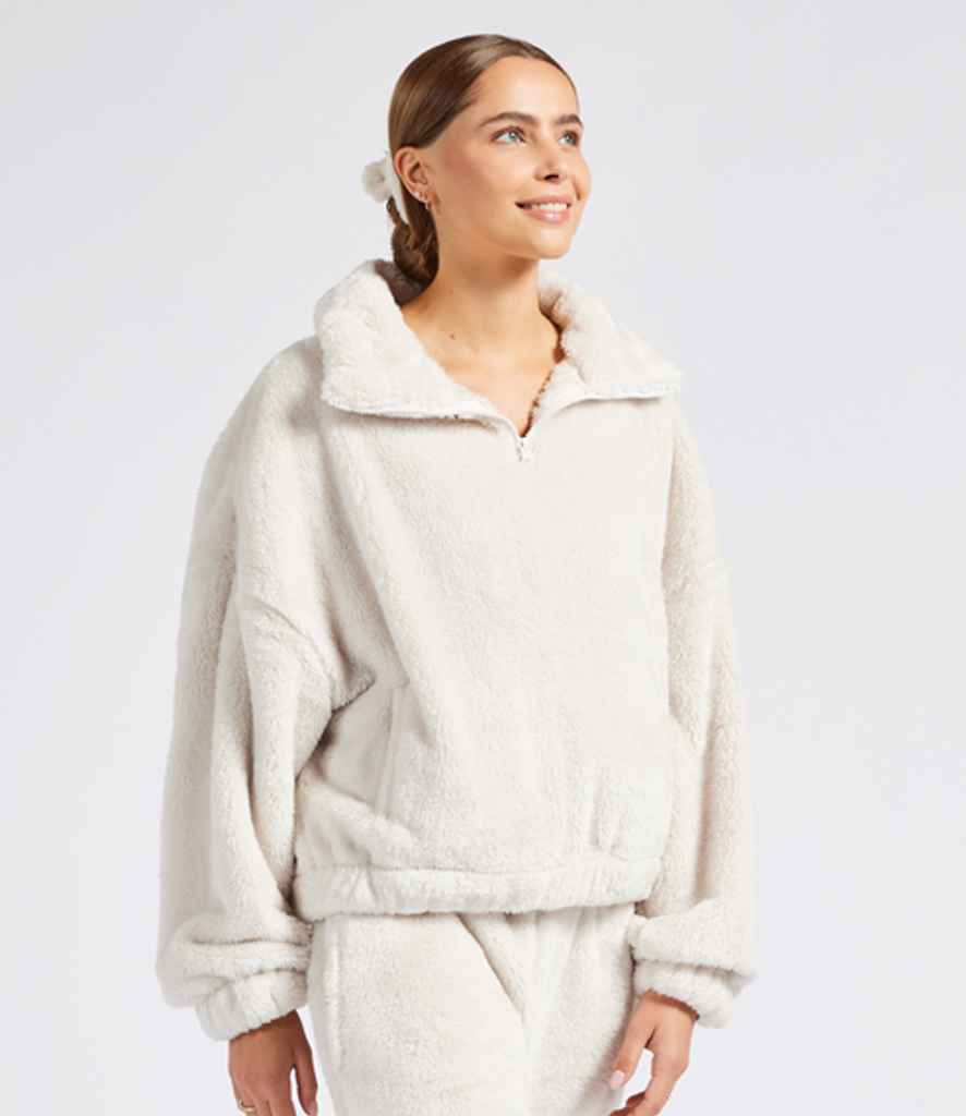 Custom Fluffy Ladies 1/4 Zip Fleece