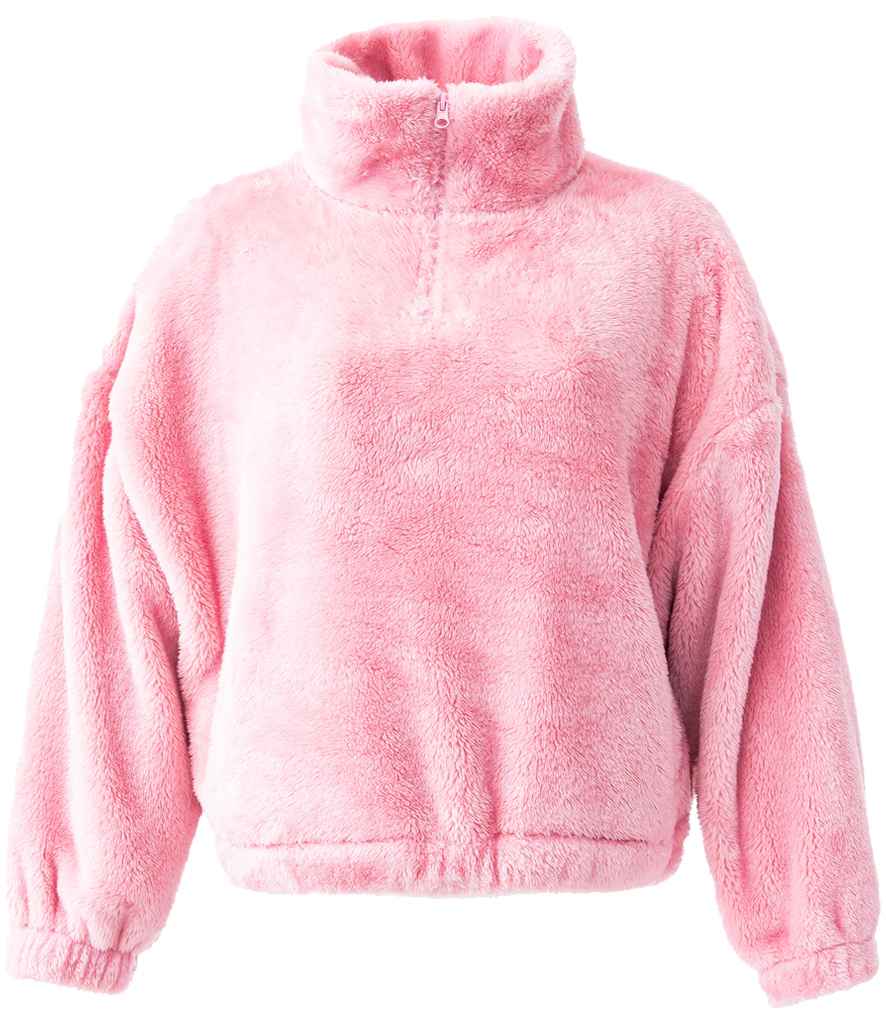Custom Fluffy Ladies 1/4 Zip Fleece