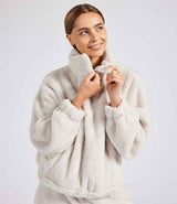 Custom Fluffy Ladies 1/4 Zip Fleece